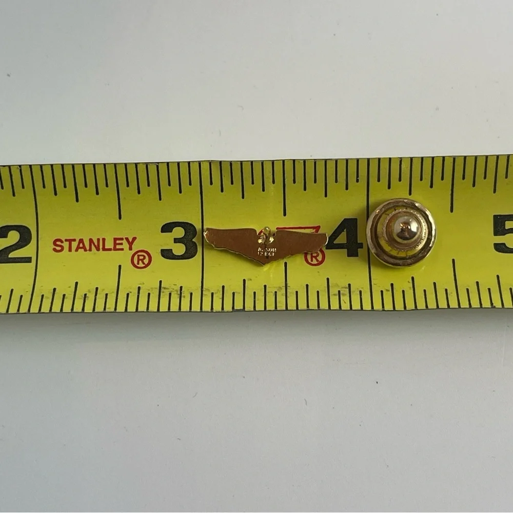 Vintage United States Military WWII Navy Aviator Pilots Wings Pin 12KGF
